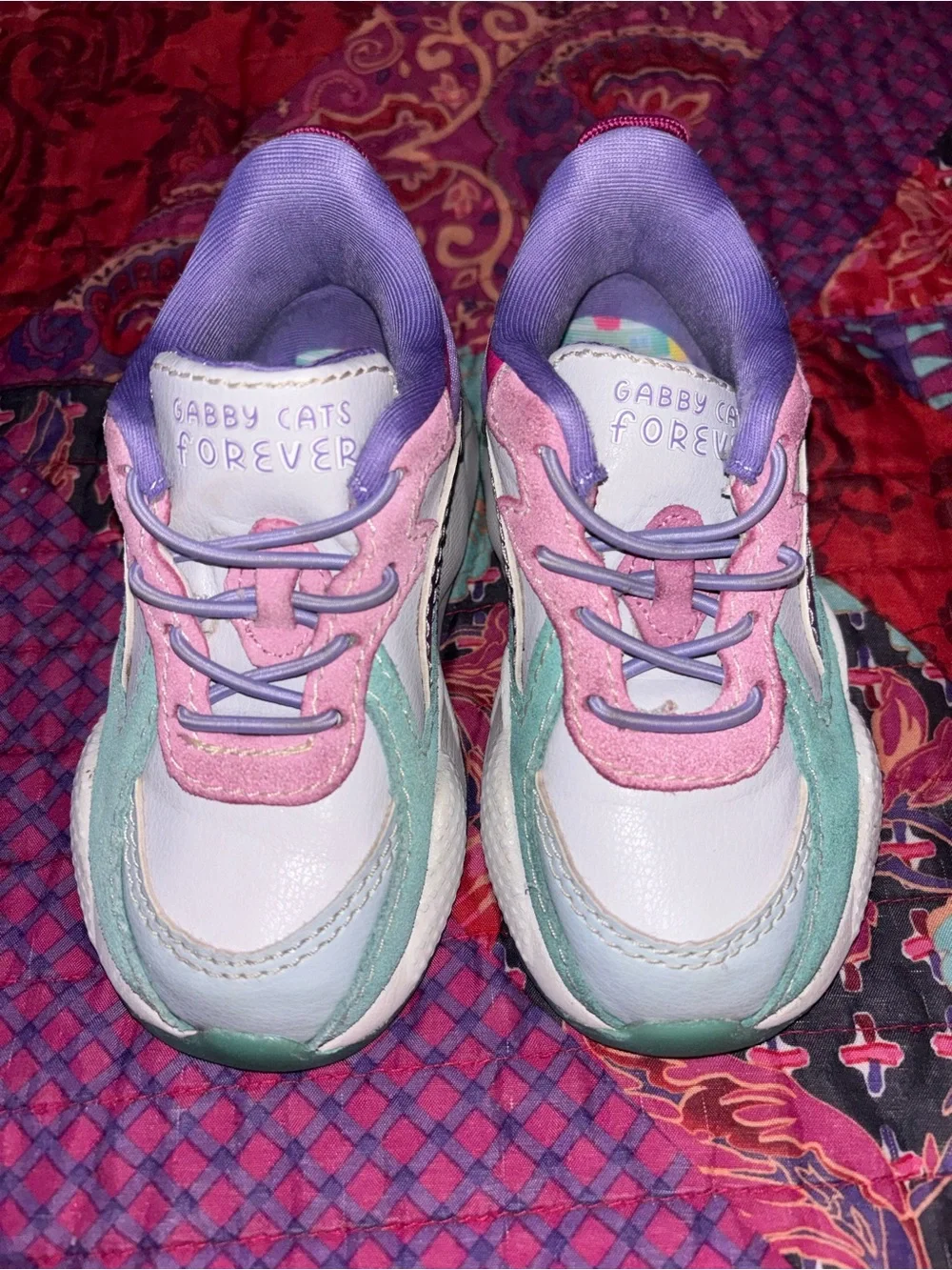 Puma Gabbys playhouse Pastel Mint Pink Purple Iridescent Sneakers